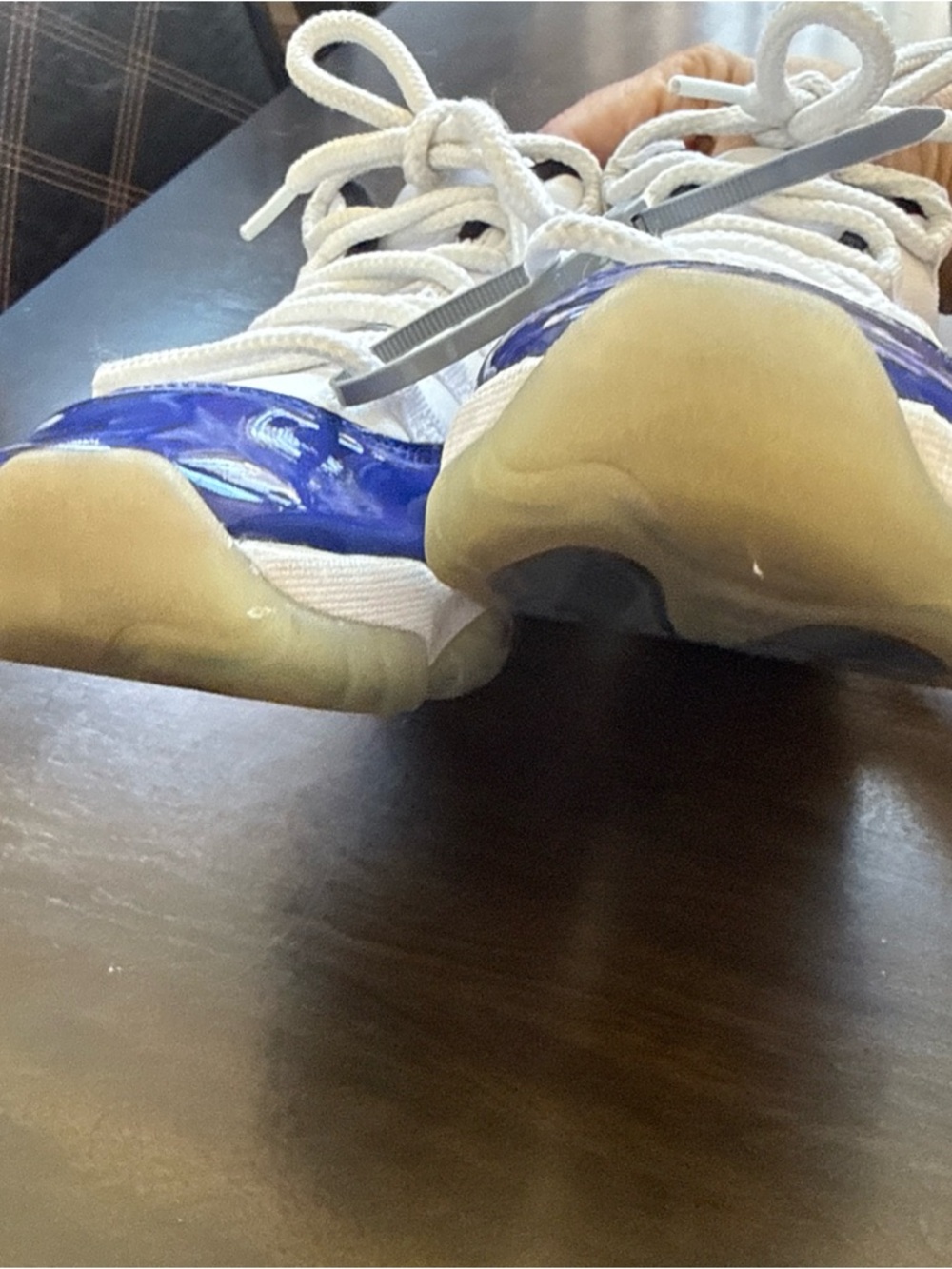 Women’s Air Jordans 1 retro low concord sneakers - Picture 6 of 14